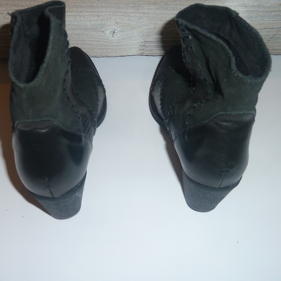 Musse & Cloud Jaeda Women's Bootie Ankle Black Pat - Picture 5 of 8